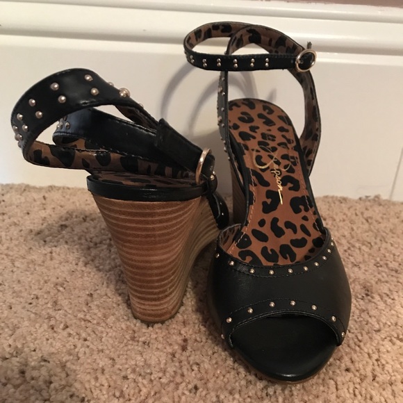 ❤️Jessica Simpson | Wedge | Stud | Strap | 8.5 - Picture 2 of 4